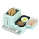 thumbnail image 1 of Estación de desayuno 3 en 1 Nostalgia Classic Retro - Incluye vaporizador de huevos y verduras, plancha antiadherente y tostadora ancha de 2 ranuras - Estación de cocina versátil para preparar desayun, 1 of 5