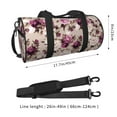 thumbnail image 2 of Balery Rose Flowers Bolsa de Gimnasio para Mujeres y Hombres, Bolsa de Viaje Impermeable, Bolsa de Fin de Semana con Compartimento para Zapatos y Bolsillo Húmedo, 2 of 6