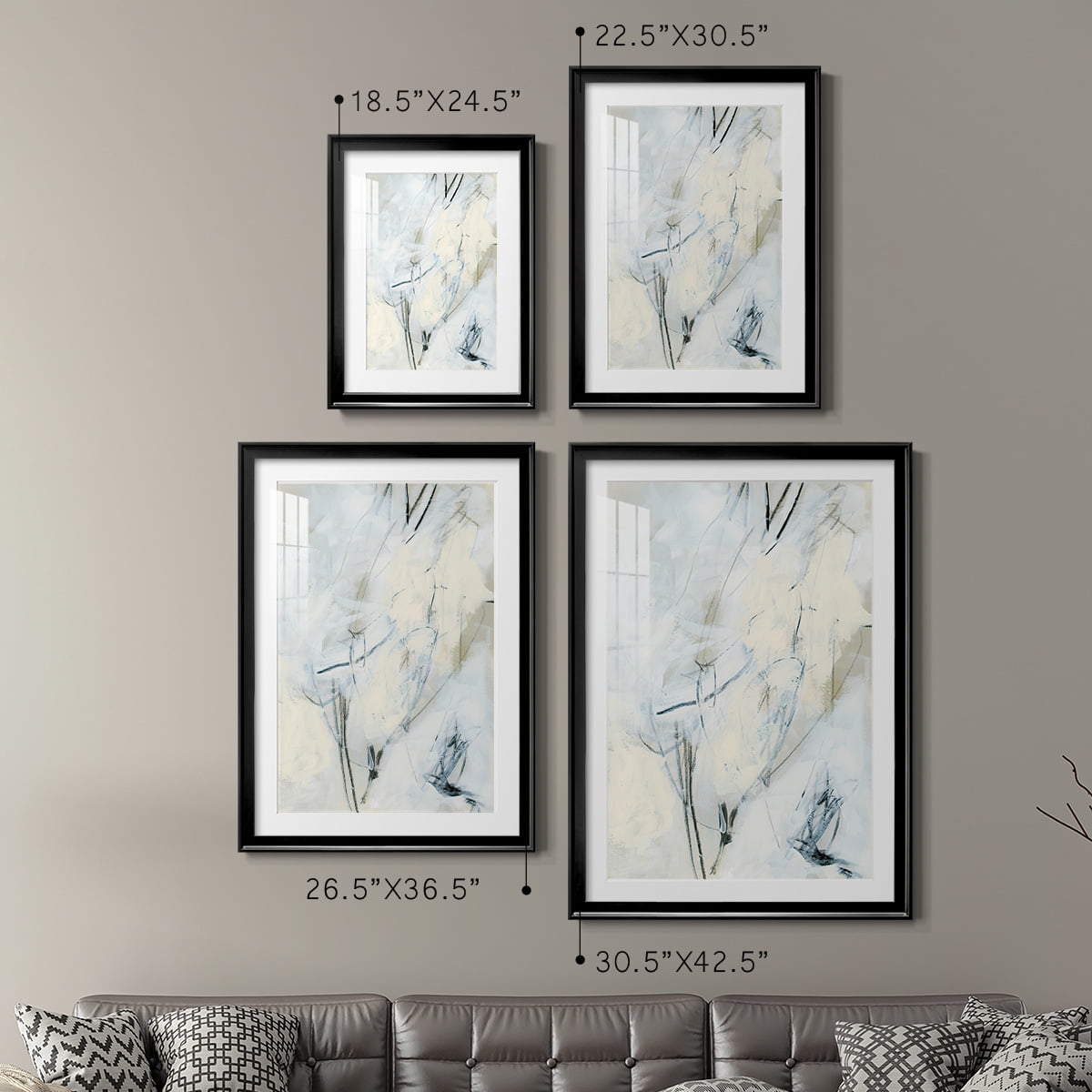 Wexford Home Liminal Space I Premium Framed Print, 22.5" x 30.5" - Ready to Hang, Black (Set of 2)