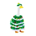 thumbnail image 3 of Porch Goose Outfit Christmas Tree Tiered Green Cape With Red Bow Colorful Pom Poms And Matching Star Hat For Outdoor Holiday Front Yard Decor, 3 of 7