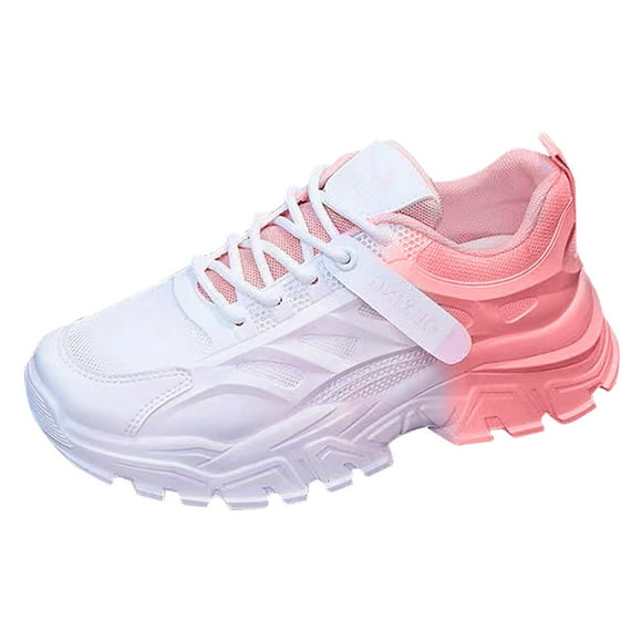 YOUSNH Leisure Summer Sport Shoes Running Shoes Breathable Fashion for Student and Teenagers Sneakers Women Red 7