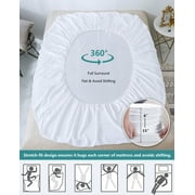 Kayfia Mattress Protector Queen Size Premium 100% Waterproof Mattress Cover, Washable, Noiseless & Breathable