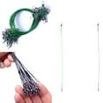 thumbnail image 2 of Justharion 10Pcs Fishing Line Wire Leader With Swivel Olta green 30cm 1pcs 1Set, 2 of 6