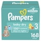 thumbnail image 1 of Pañales Pampers Baby Dry, tamaño 3, 168 unidades, absorbentes desechables, 1 of 8