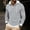 Gray, variant on Admvng Mens Hooded Shirt Drawstring Hood Long Sleeve Casual Hoodie