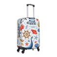 thumbnail image 3 of Picia Watercolor Nautical Luggage Protector Cover Thicken Suitcase Protector Cover Fit 18-32 Inch Luggage-Small, 3 of 9