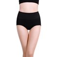 thumbnail image 2 of Xmarks High Waist Tummy Control Panties for Women, Cotton Underwear No Muffin Top Shapewear Brief Panties Black, 2 of 4