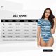 thumbnail image 5 of Fotbe Ocean on Striped Body de Mujer con Cuello Redondo y Mangas Cortas, Sin Mangas Ajustado, Suave, Cómodo y Básico-X-Large, 5 of 7