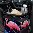 thumbnail image 6 of Flamingo Mini Trash Can Car Garbage Can Car Trash Can Foldable with Lid Leak-Proof Hanging Storage Bag, 6 of 6