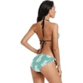 thumbnail image 5 of Women Two Piece Swimsuit Sexy Swimwear Halter String Triangle Bikini Sets, Medium, 5 of 6