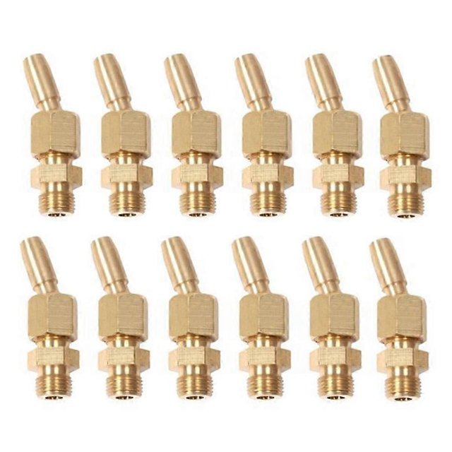 12Pcs 1/8inch Brass Gushing Sprays Water Fountain Nozzles Universal Water Curtain Nozzle Landscape F