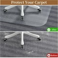 thumbnail image 2 of Office chair cushions for carpets, transparent thick rolled computer chair cushions for low plush carpets in homes and offices. Different specifications to choose from, 2 of 9