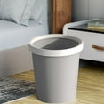 thumbnail image 1 of Feltree Trash Can Bathroom Garbage Storage Bucket Living Room Plastic Trash Can Pressure Ring Garbage Basket Office Paper, 1 of 8