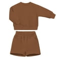 thumbnail image 1 of Besolor Ensemble 2 Pcs pour Bébé Fille, Sweat à Manches Longues Col Rond et Shorts à Taille Élastique, 1 of 5