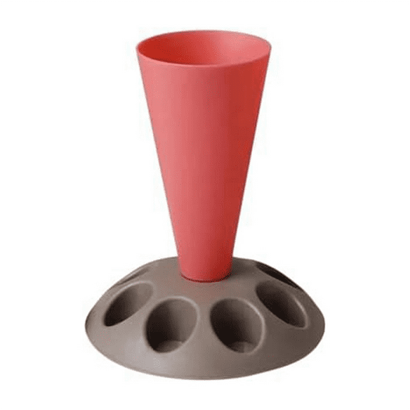 C-Piping Bag Stand, Piping Holder with 8 Slots Nozzles, Plastic Pastry Stand for Cake Decorating Kit