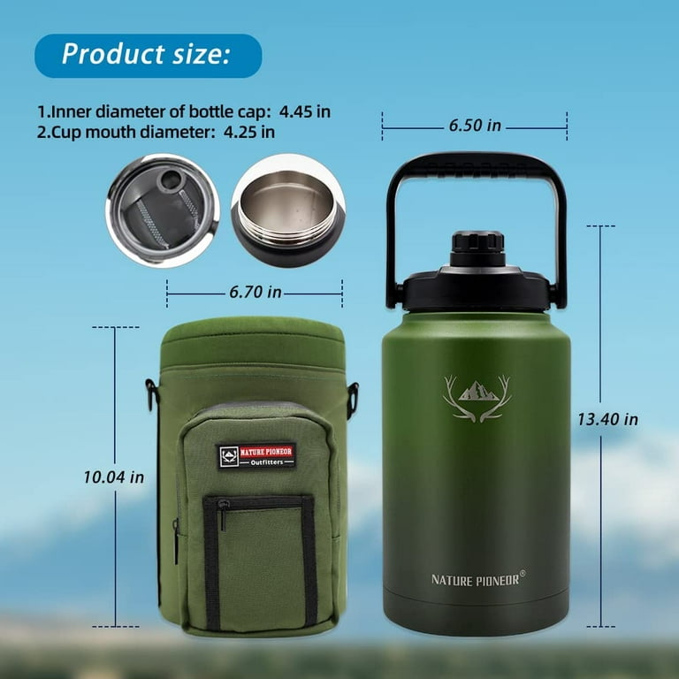NATURE PIONEOR Neoprene Insulated Water Bottle Holder with