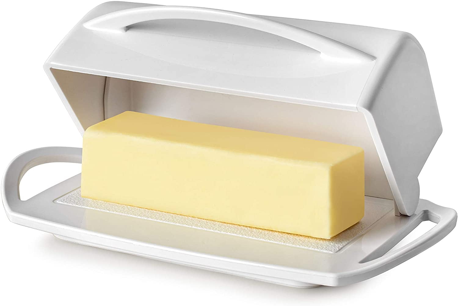 Yellow Butterie Flip-Top Butter Dish with Matching Spreader