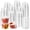 100pack, variant on 100Pack 1oz Disposable Plastic Portion Cups with Lids, Small Mini Sauce Cups for Portion Control, Salad Dressing Cups, Airtight and Stackable Condiment Cups for Party, Holiday and Daily Use
