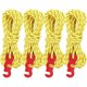 thumbnail image 1 of Set of 4 reflective guy lines with rope tensioner, 4 m, diameter: 3 mm, tear-resistant, for tent and shade sail, 1 of 5