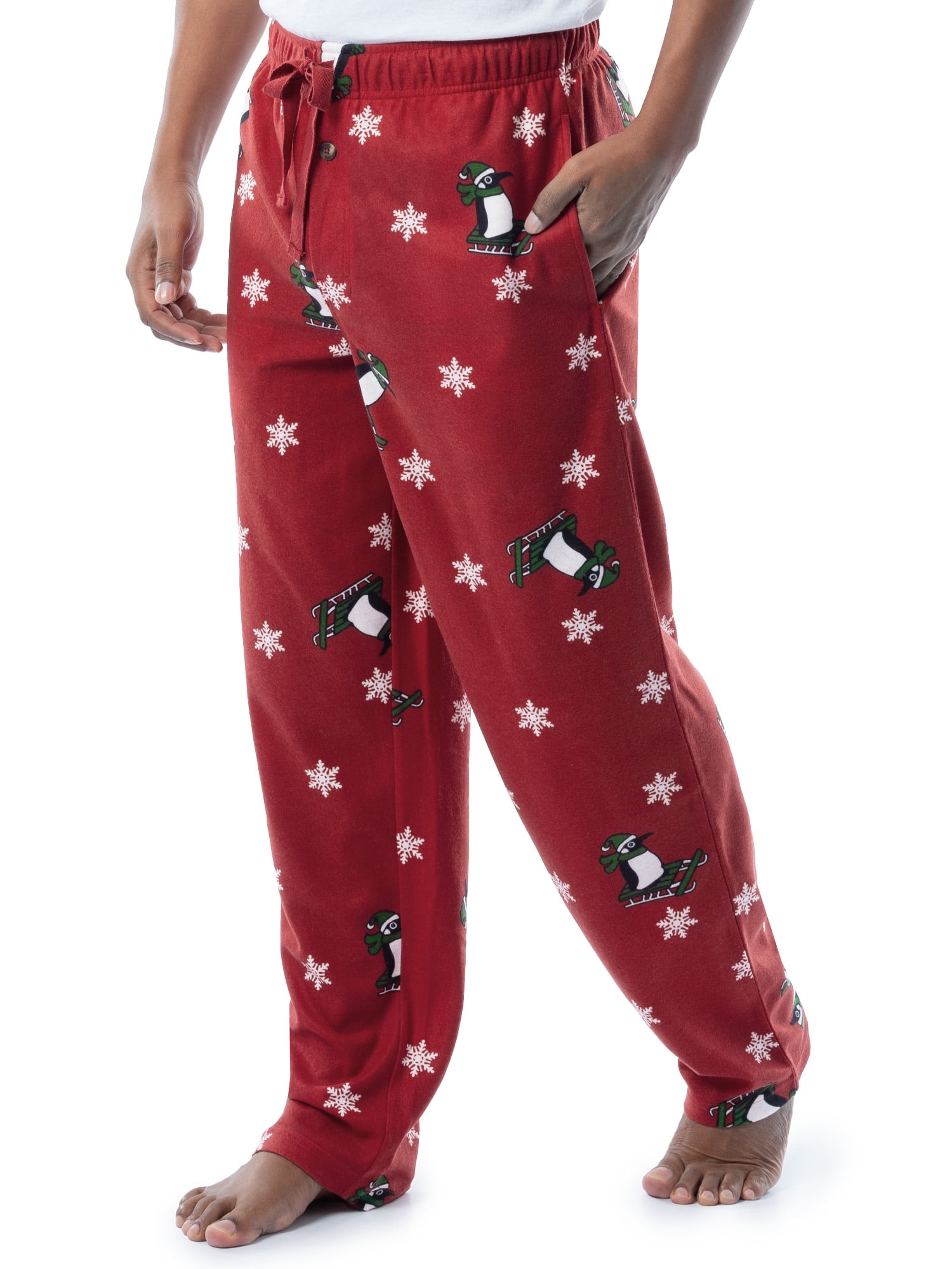 Fruit of the Loom Men's Matte Fleece Holiday Print Pajama Pants, Sizes S-5XL