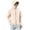 Beige, variant on Men's Summer Solid Color Long Sleeve Sun Protection Jacket Face Cover Detachable Hood Pockets Silver M