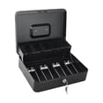 thumbnail image 4 of Cajon de Dinero Qian Metalico con Asa para Transportar y Cerradura con Llave 4 Billetes 5 Monedas, 4 of 6