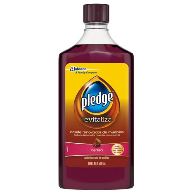 Aceite lustrador de muebles Pledge renovador aroma cereza 500 ml