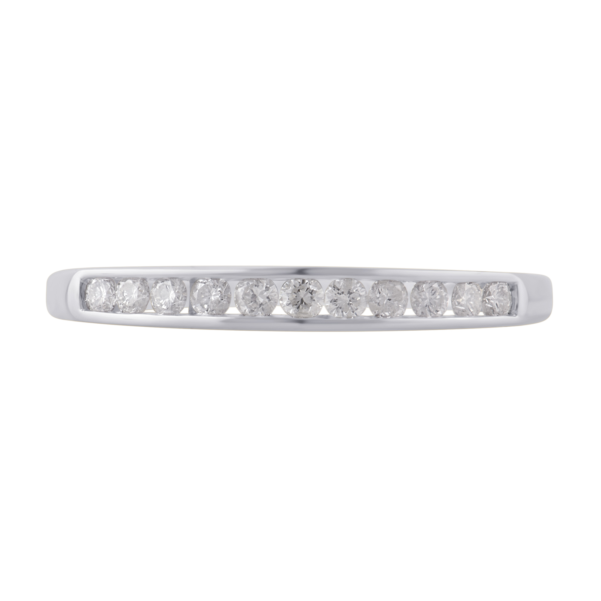 1/2 Carat T.W. Diamond 10K White Gold Wedding Bands
