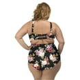 thumbnail image 2 of Lysa Women's Plus Size Kylie Keyhole One Piece Swimsuit 0X 1X 2X 3X, 2 of 2
