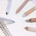thumbnail image 3 of Gel Pen Set, 5 Pack 0.5mm Retractable Ink Pens Fine Point Different Style Gel Pens with Highlighter for Drawing, Writing, Planner and School Supplies (Brownish Red Color), 3 of 5