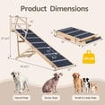 thumbnail image 3 of Gymax 6-level Foldable Dog Ramp w/Non-slip Carpet Removable Side Rails Platform, 3 of 10