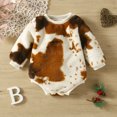 thumbnail image 2 of Aayomet Baby Rompers Girl Long Sleeve Clothes Baby Girls Boys Romper Cartoon Deer Bodysuit Rompers Baby Fall Winter Clothes Christmas Outfits,Coffee 6-12 Months, 2 of 4