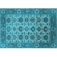 thumbnail image 1 of Ahgly Company Indoor Rectangle Oriental Light Blue Industrial Area Rugs, 2' x 5', 1 of 4