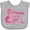 AC-Heather Grey, variant on Inktastic My Grandma Loves Me Girls Dinosaur Girls Baby Bib