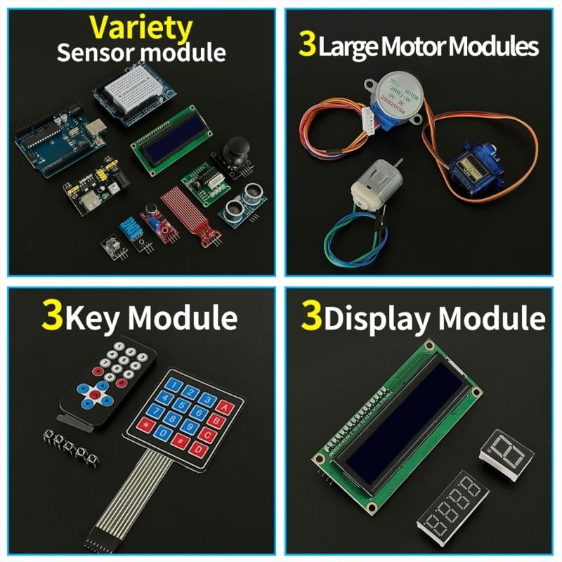 LIANXUE Super Starter Kit for SET R3 Breadboard with Detailed Tutorial for Easy Programming Electronics Learning DIY Kit