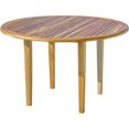 thumbnail image 1 of homeroots outdoor 376766 37" Round Compact Teak Dining Table in Natural Finish, 1 of 1