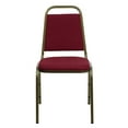 thumbnail image 5 of BizChair Trapezoidal Back Stacking Banquet Chair in Burgundy Fabric - Gold Vein Frame, 5 of 11