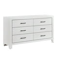 thumbnail image 2 of Contemporary Corbin Dresser with White Finish and Black Metal Hardware, 2 of 4