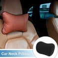 thumbnail image 2 of Almohada para el cuello de automóvil Unique Bargains, cojín para reposacabezas de asiento de automóvil, almohada para el cuello y la espalda, espuma viscoelástica de poliéster, color negro, 2 of 6