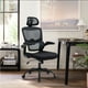 thumbnail image 1 of Silla de Oficina Color Negro Ergonómico con Reposacabezas y Reposabrazos Homemake Furniture Moderno, 1 of 7