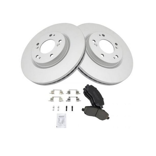 Front Brake Pad and Rotor Kit Compatible with 2007 2017 Jeep