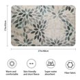 thumbnail image 3 of Green Leaf Pattern Bathroom Rugs Mat,Non Slip Microfiber Bathroom Rug,Rubber Backing,Soft Bathroom Mats for Bathroom Floor,Tub and Shower,17x27in(43x68cm), 3 of 5