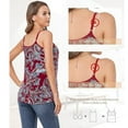 thumbnail image 6 of MISS COCOLI Camisole with Built in Bra for Women Plus Size Casual Loose Tank Tops Sleeveless Shirts Flowy Adjustable Strap, 6 of 6