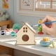 thumbnail image 4 of Kits para pintar casitas de pájaros (2 unidades), materiales de pintura para fiestas y aulas, pinturas y pinceles para manualidades de carpintería al aire libre, casitas de pájaros colgantes para dec, 4 of 6