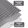 thumbnail image 5 of PABUBE Soft Dark Gray Woven Chenille Bathroom Rug, 16"x24", Non-Slip and Absorbent Bath Mat for Bathroom Floor, Machine Washable, Quick Drying, 5 of 9