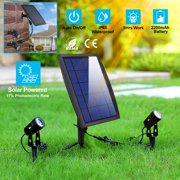Solarek LED Spot Lights Outdoor Solar Garden Landscape Lights Sensor Lamps