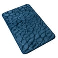 thumbnail image 3 of BrowQuartz Embossed Bath Mat Quick-Drying Solid Color Shower Absorbent Bathroom Rug Large Kitchen Washroom Door Bathmat Kids Safety Dark Blue 40x60cm, 3 of 6