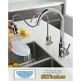 thumbnail image 4 of Wowow Kitchen Faucet and Water Filter Faucet Combo, WOWOW Stainless Steel Kitchen Sink Faucet with Drinking Water Faucet for Reverse Osmosis or Water Filtration System, Polished Chrome, 4 of 5