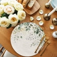thumbnail image 2 of Sage Green Eucalyptus Round 13 Inch Placemats Set of 4, Traditional Tree Branch Leaf Plant HeatResistant Non Slip Place Mats for Dining Table, Wipeable Braided Kitchen Table Mats for Housewarming, 2 of 9