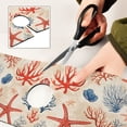 thumbnail image 6 of Yayeee Faucet Mat for Kitchen Sink 14.7" Diatomite Long Splash Guard Pad, Blue Starfish, 6 of 7